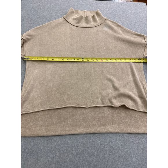 Mustard Seed Khaki Mock Neck Sweater – Size Medium - Picture 3 of 6